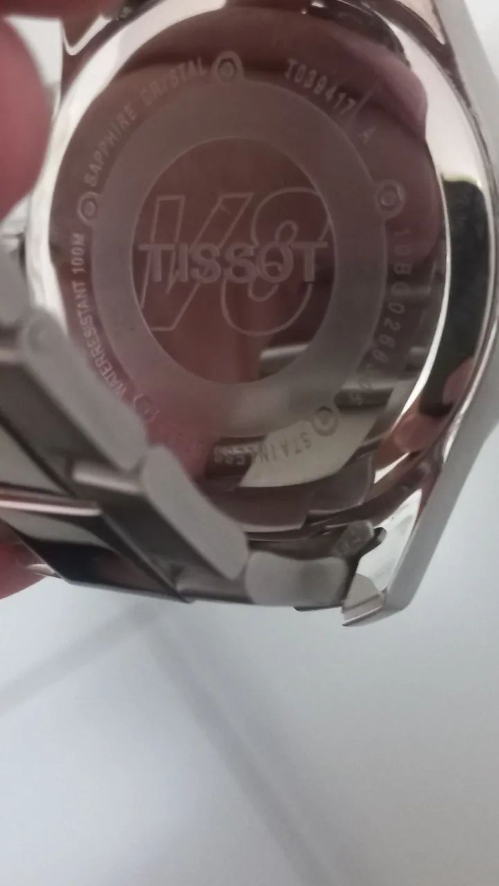 RELÓGIO (TISSOT) *V8* -CRONÓGRAFO- # MOSTRADOR PRATA# - Foto 5