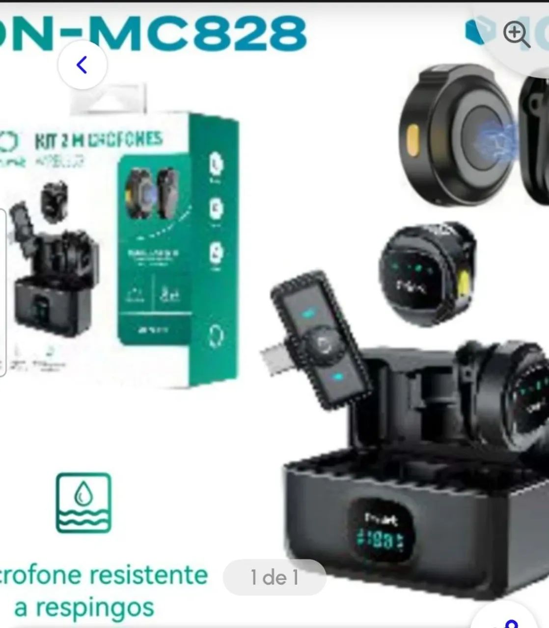 Kit 2 Microfone Tipo-C Magnético ON-MC82