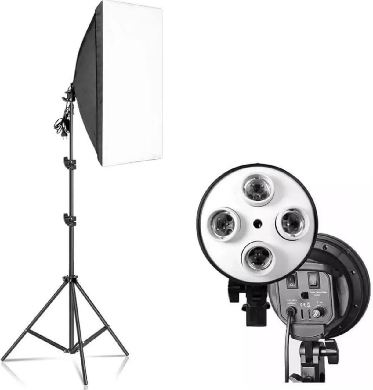 Softbox 4 Lâmpadas + Tripé - Nova