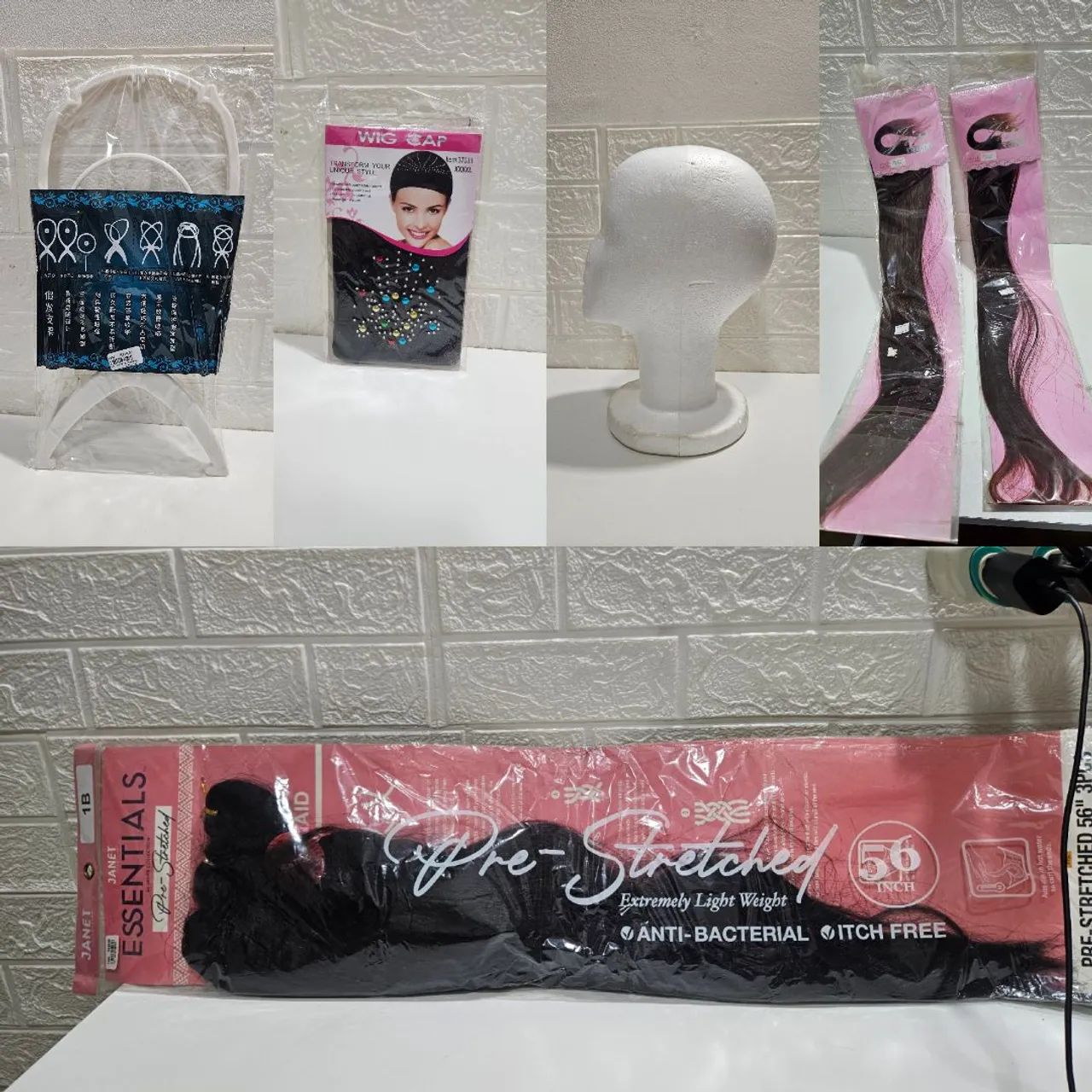 Suporte para perucas e mecha 