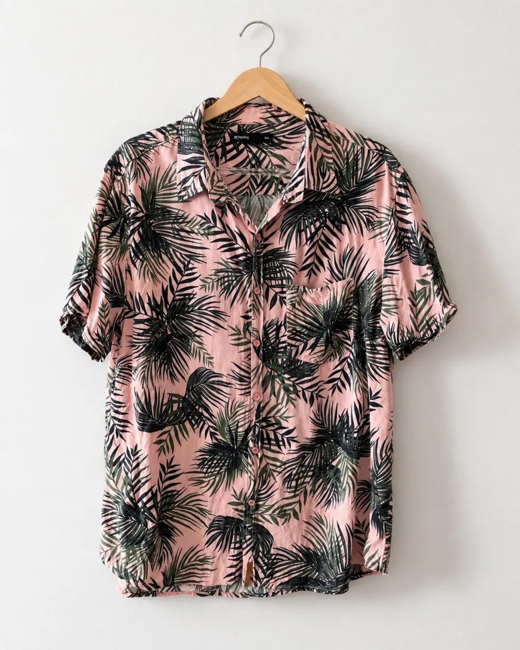 Camisa masculina estilo havaiano Hering  - Foto 3