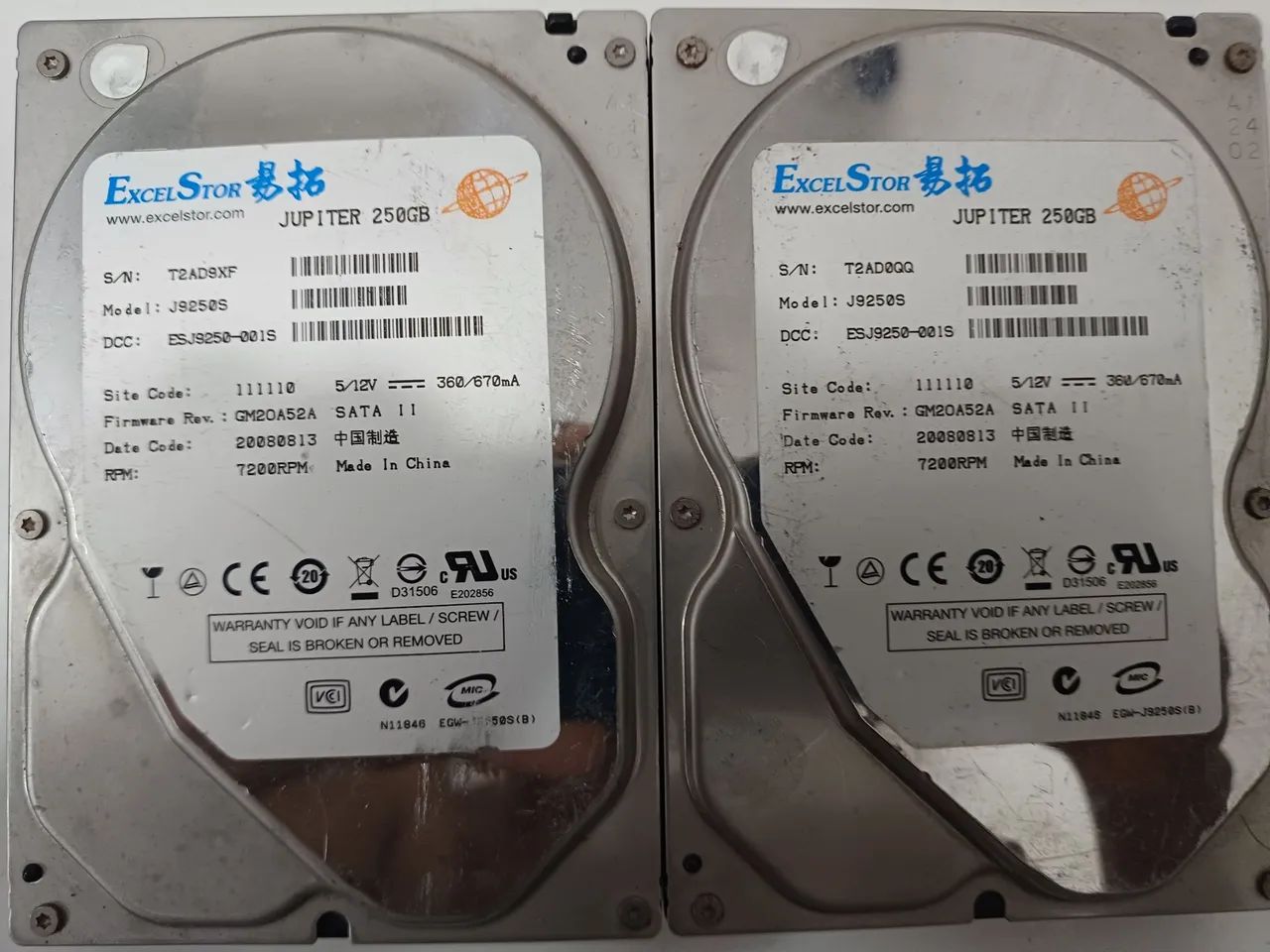 2 Hd 250Gb cftv dvr nvr cpu 
