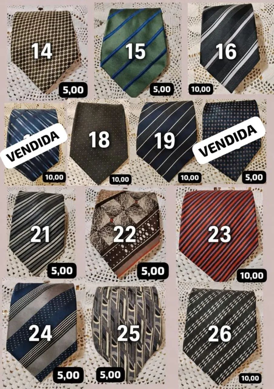 Gravatas novas e usadas duas por 20 e ganha 1 de brinde - Foto 2