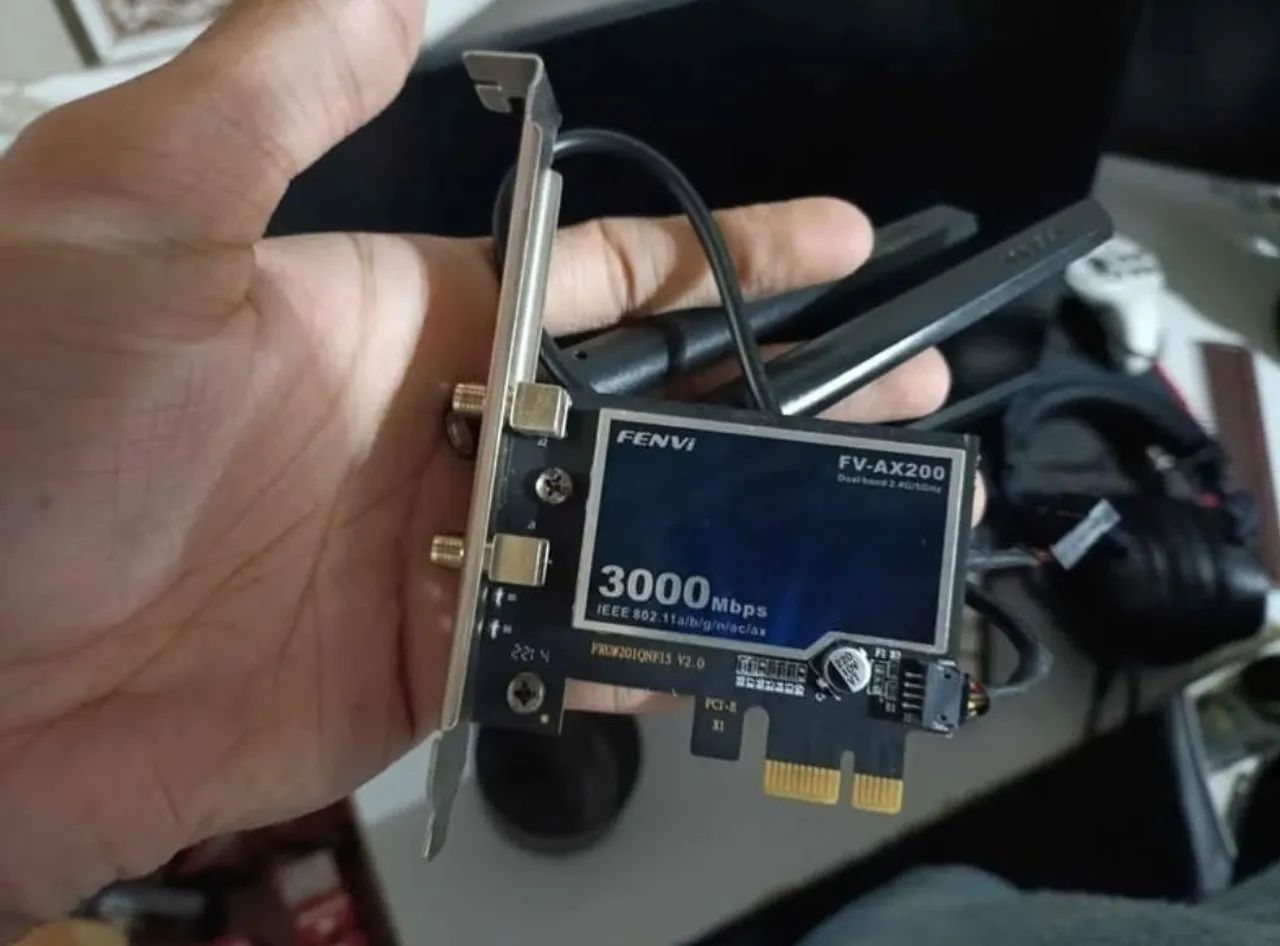 Placa Wi-fi 6, Bluetooth, Hotspot 