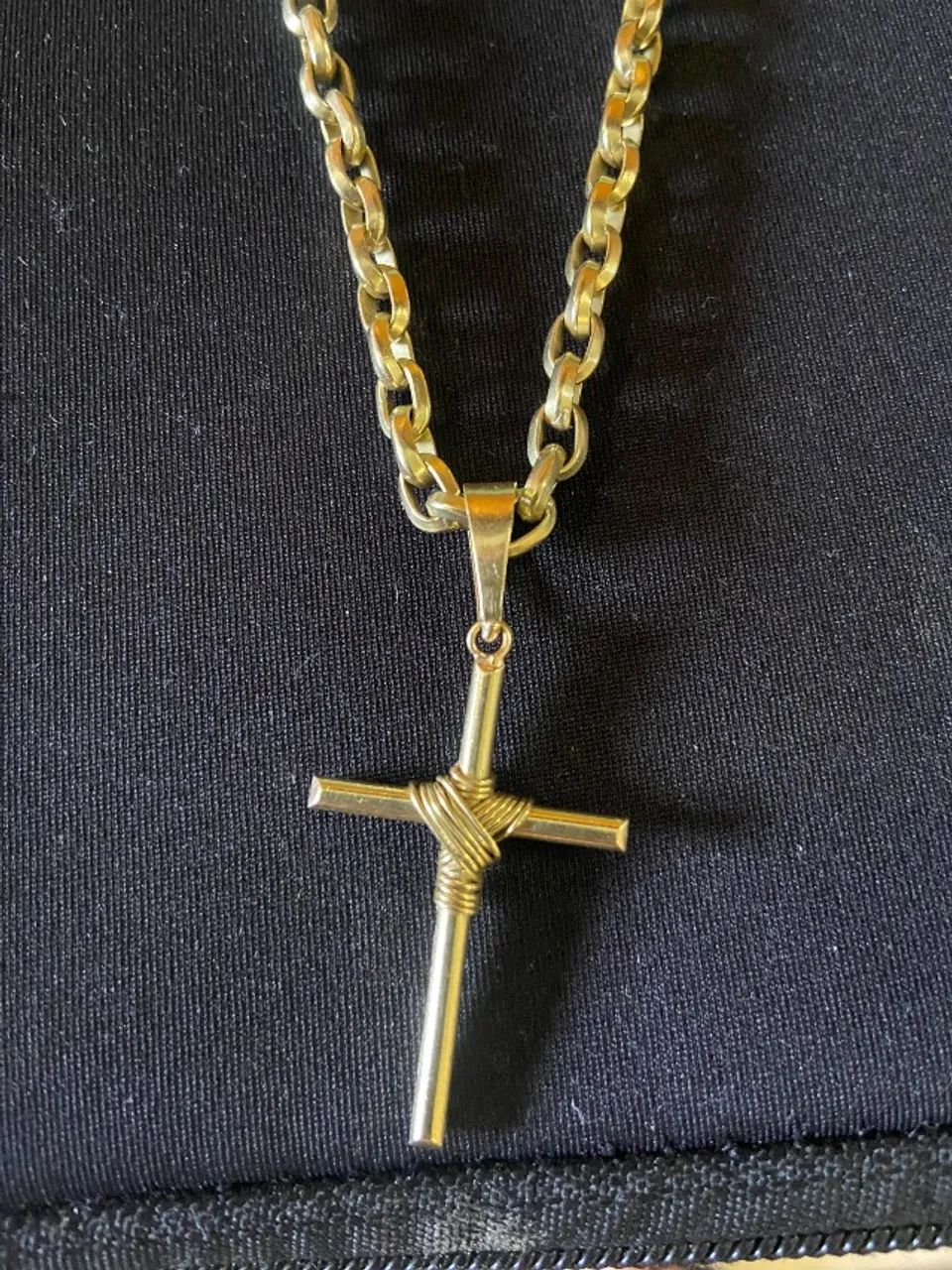 Cordão e pingente de Ouro Maciço 61g - Foto 2