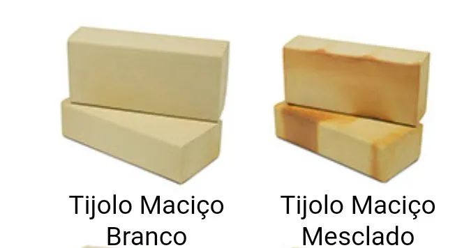 tijolinhos maciços para churrasqueira, vermelho , branco ou mesclado  - Foto 2