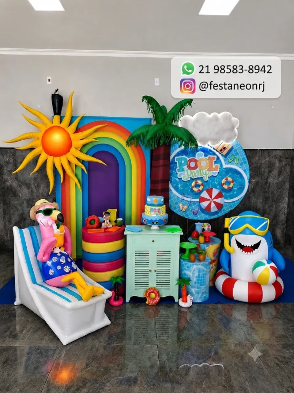 Decoração Pool Party