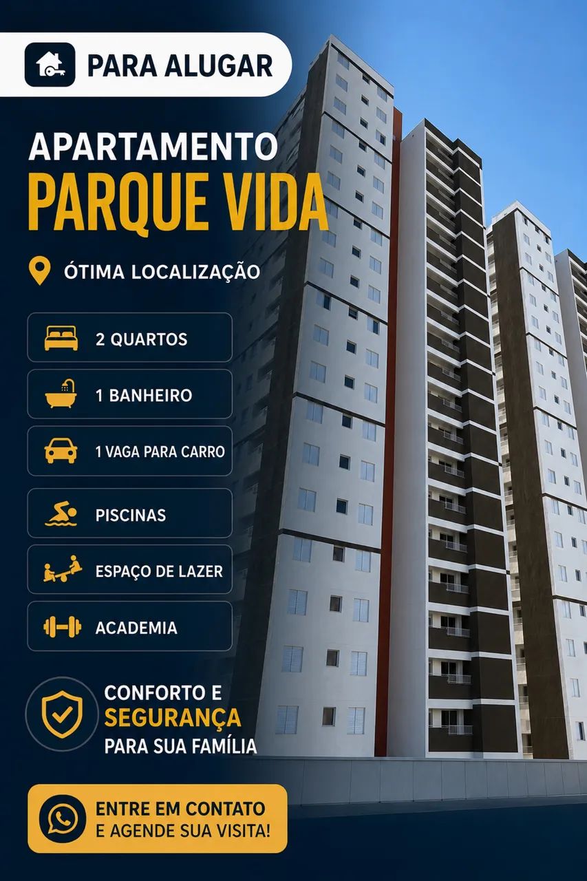 Alugo apartamento parque vida 