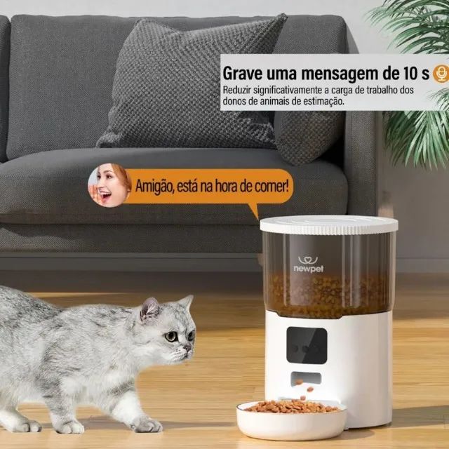 Alimentador Automático Inteligente 4L para Cães e Gatos - Foto 4