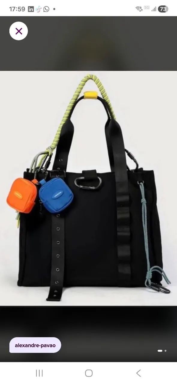 Bolsa tote Alexandre Pavão  - Foto 3