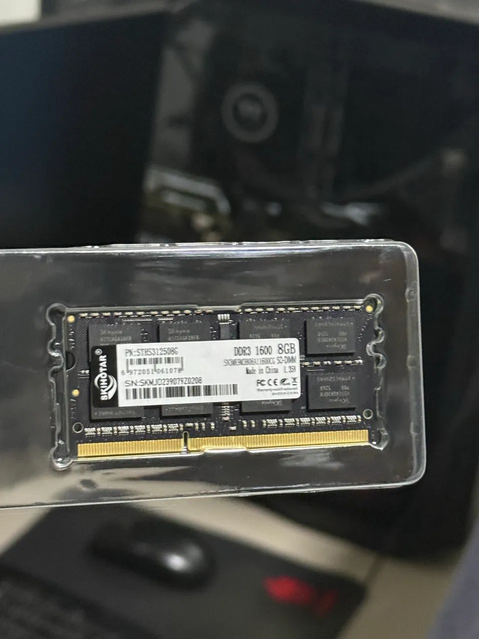 Memoria notebook ddr3 8Gb 1600mhz 
