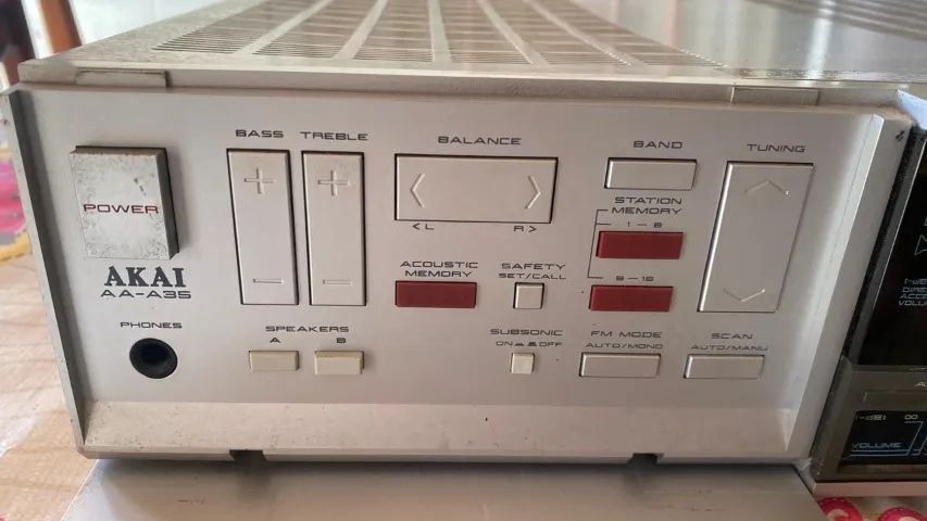 RECEIVER VINTAGE AKAI AA-A35 - Aparelhos de Som - Parque das