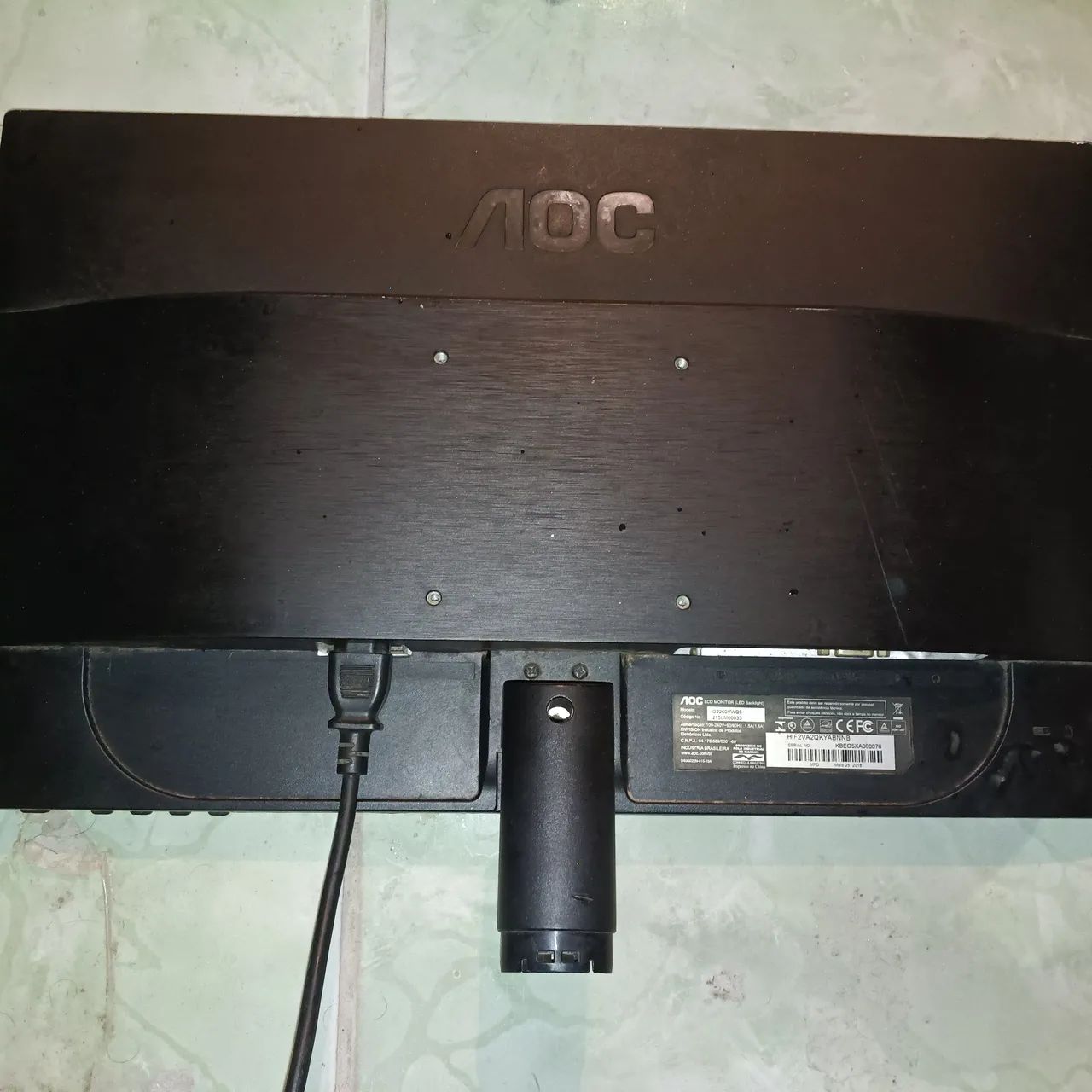 Monitor gamer  lead AOC LCD 21(tela quebrada) - Foto 3
