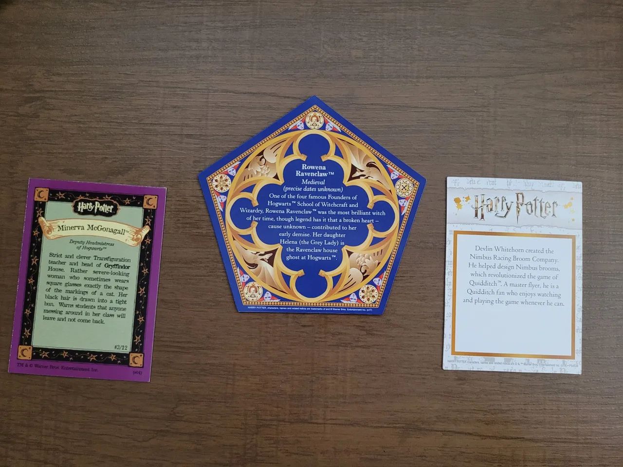 Lote 3 cards - Harry Potter - Sapo de Chocolate - Foto 2