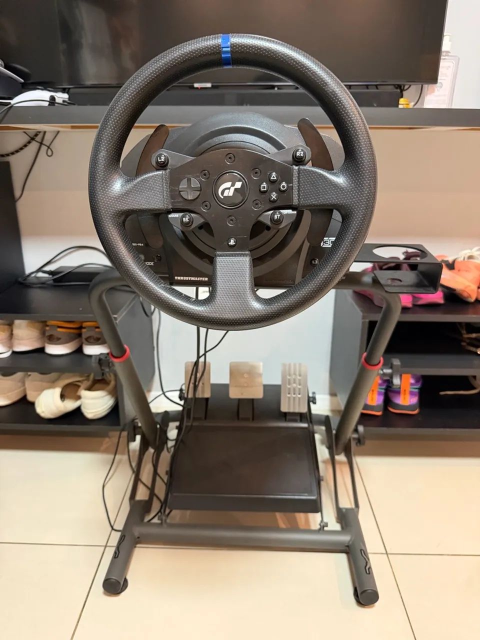 Simulador Thrustmaster + Cockpit Extreme Simracing