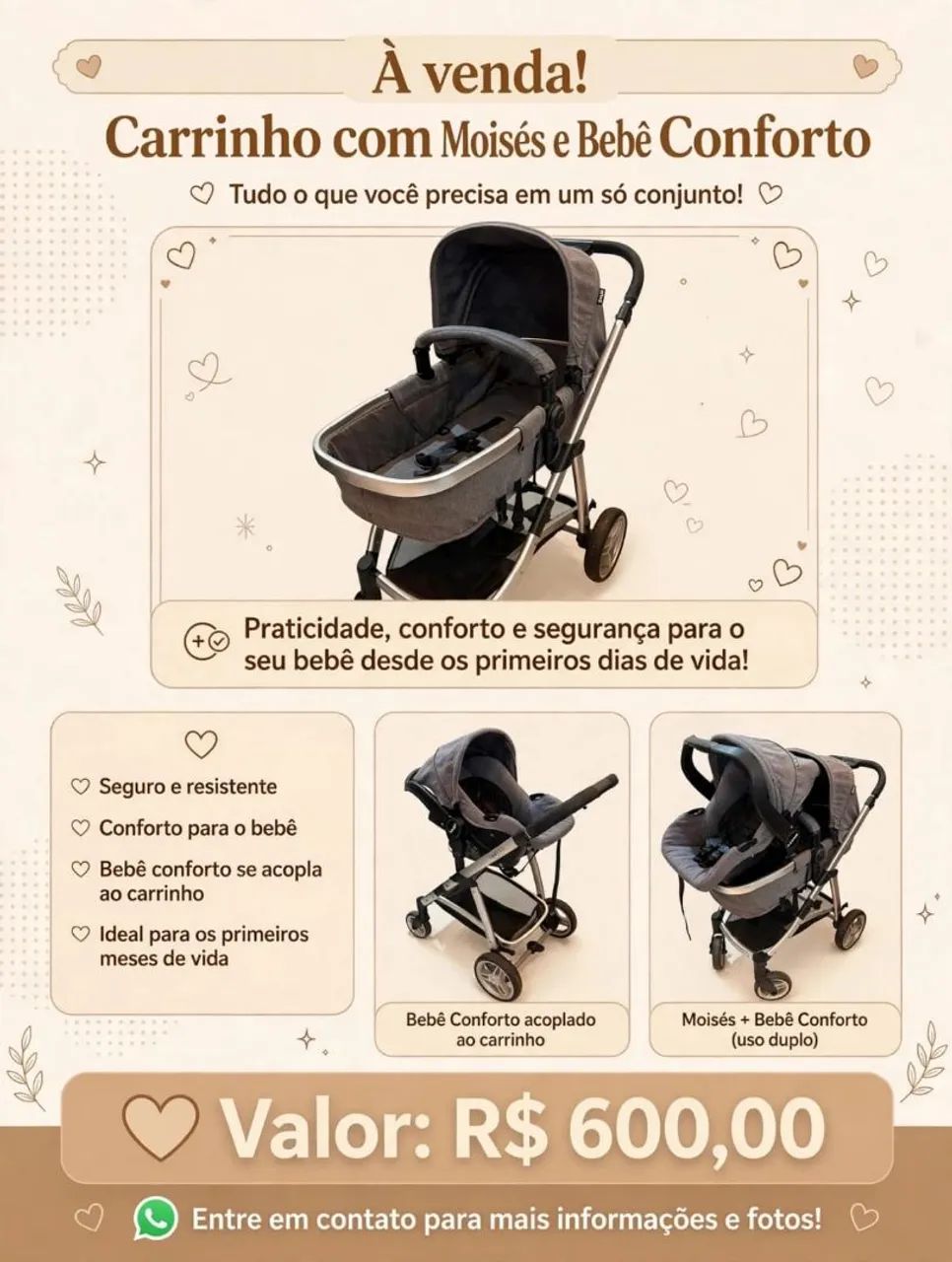 Carrinho para bebê 