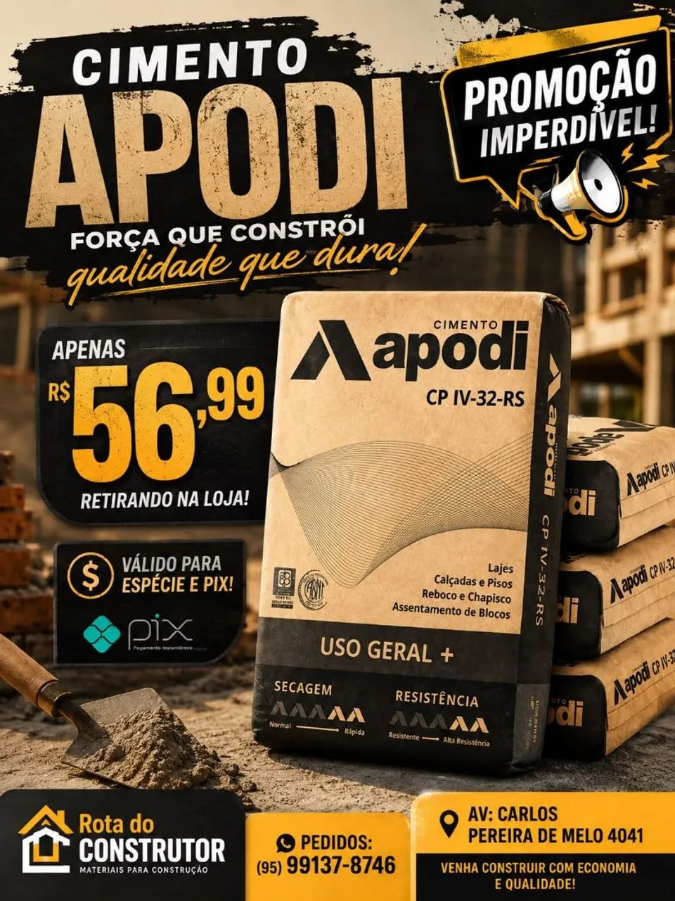 Cimento Atacado e Varejo 