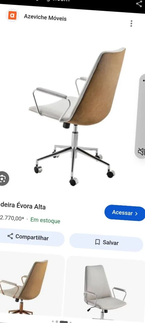 Cadeira Escritório Giratória Évora Alta - Foto 4