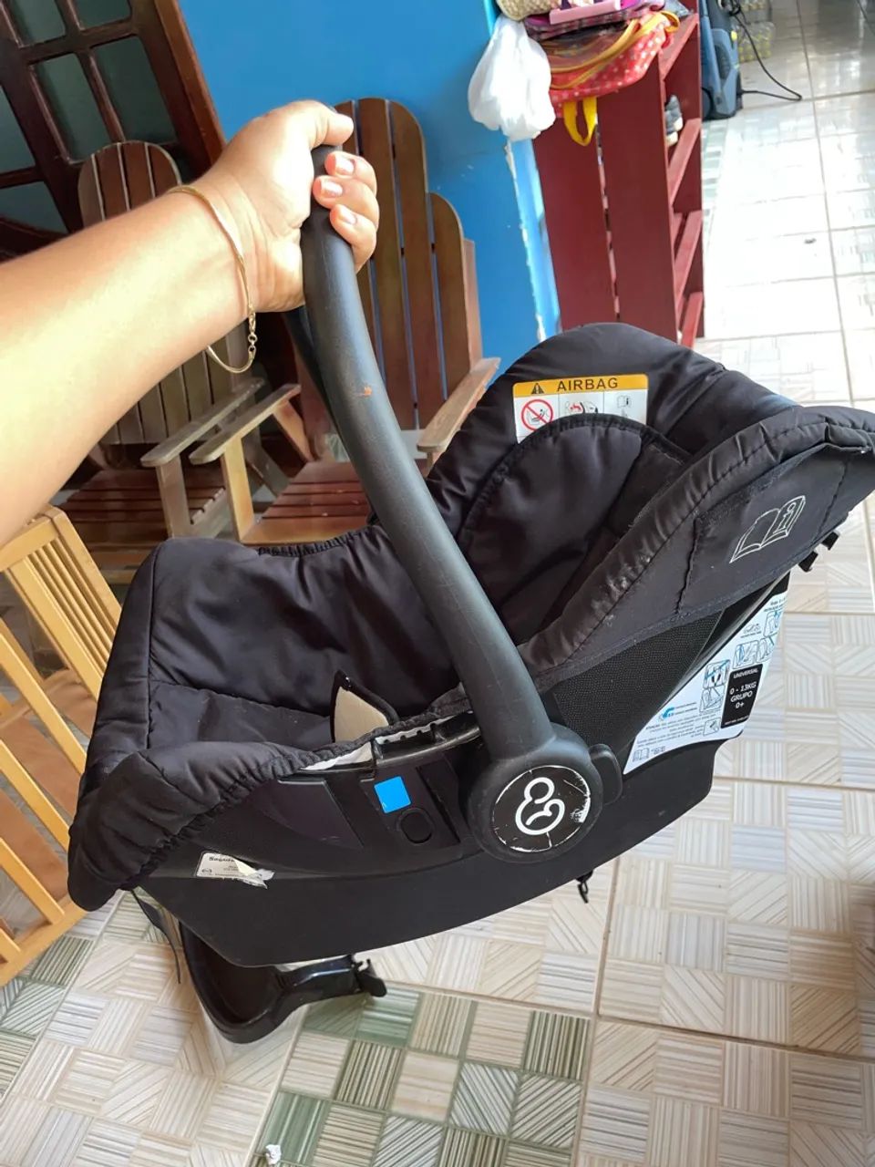 Carrinho com bebe conforto  - Foto 4