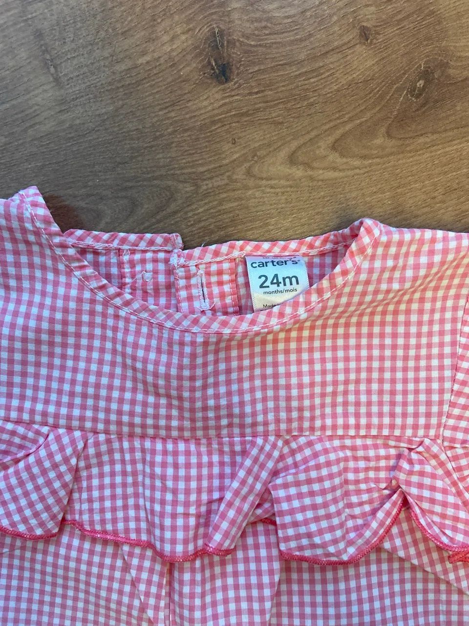 camiseta carters xadrez rosa - Foto 2