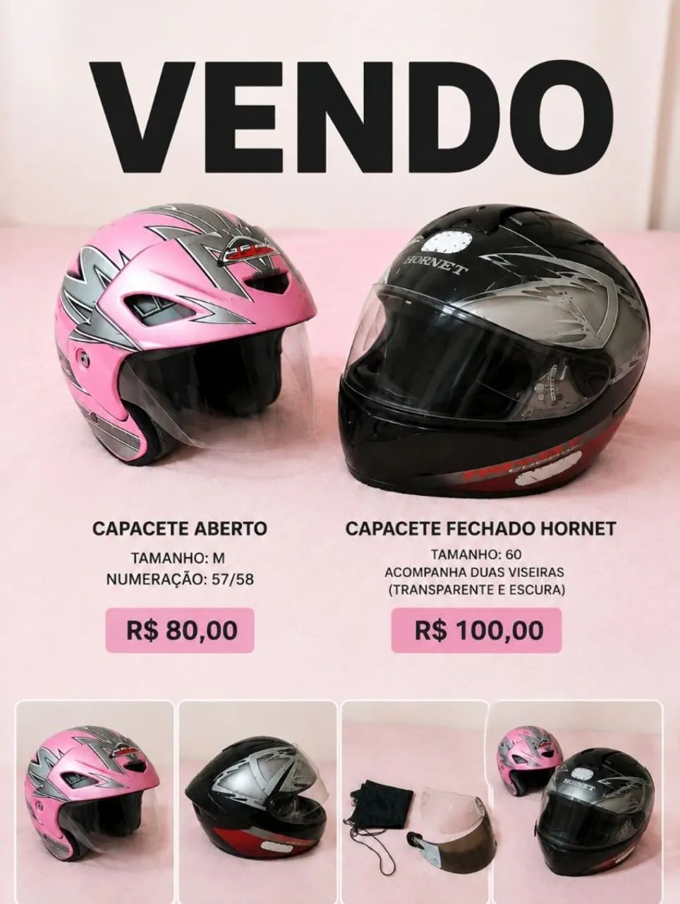 Capacetes a venda - Foto 3
