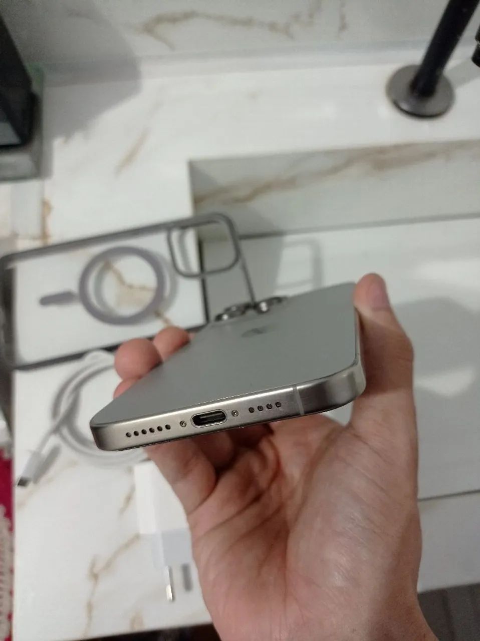 iPhone 15 Pro Max 256GB Titânio  - Foto 4