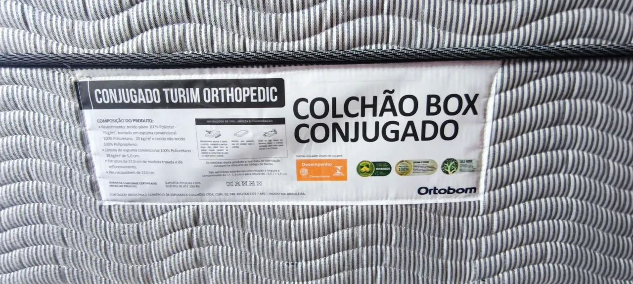 Vendo cama de casal box conjugada usada - Foto 4