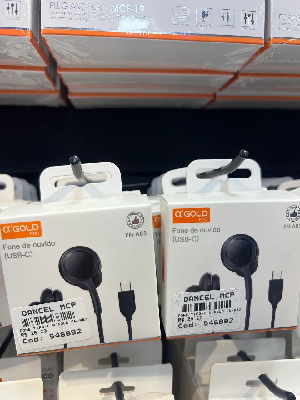 Fone de ouvido USB-C 