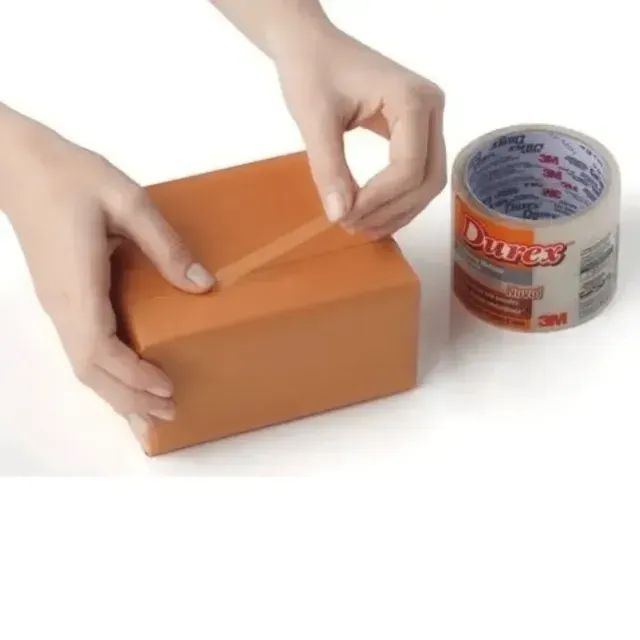  Kit 10 Rolos de Fita Adesiva 12mm X 30M Transparente - Durex - Foto 3