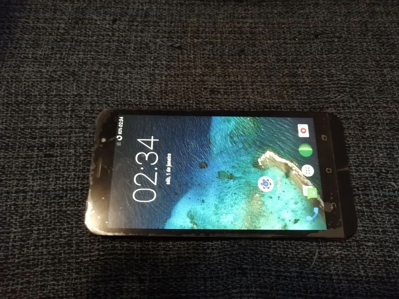 Celular Asus zenfone 2 funcionando, roda WhatsApp, smartphone Android 7 tela nova.  - Foto 3