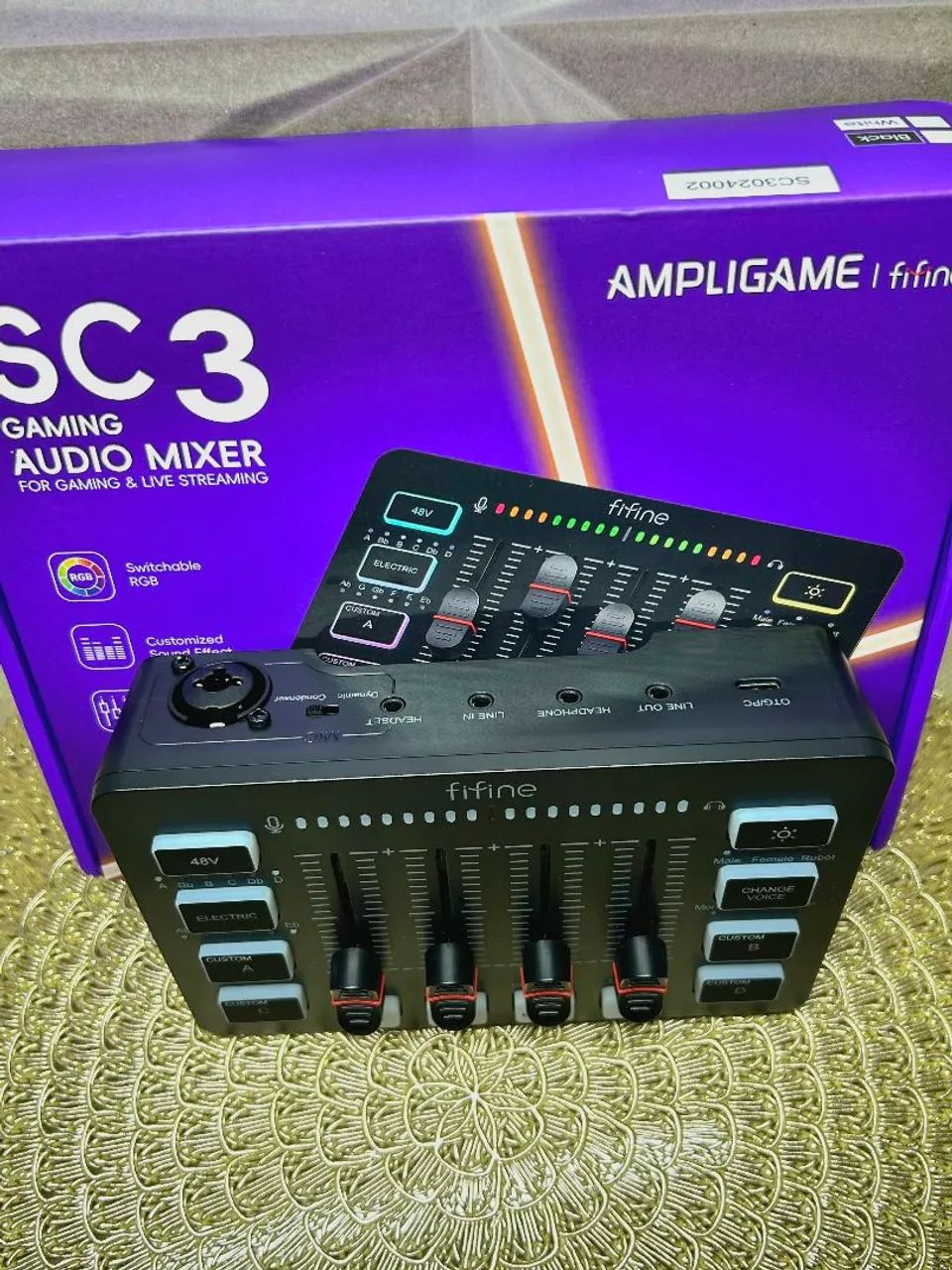 Mixer de Áudio Fifine - Mesa de Som Completa para Criadores - Foto 4