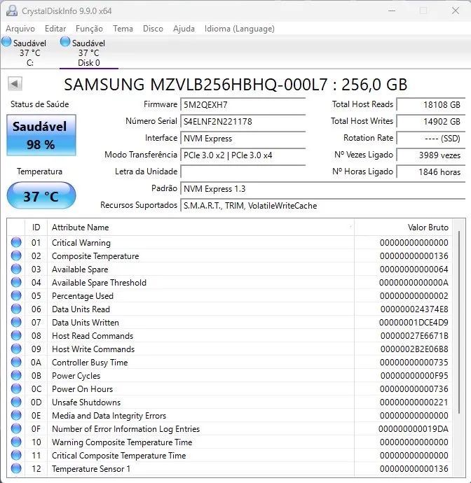 Nvme de 256GB Samsung - Foto 4