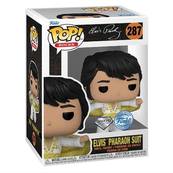 Funko Pop Elvis Pharaoh Suit 287 Diamond Collection Special Edition - Foto 3