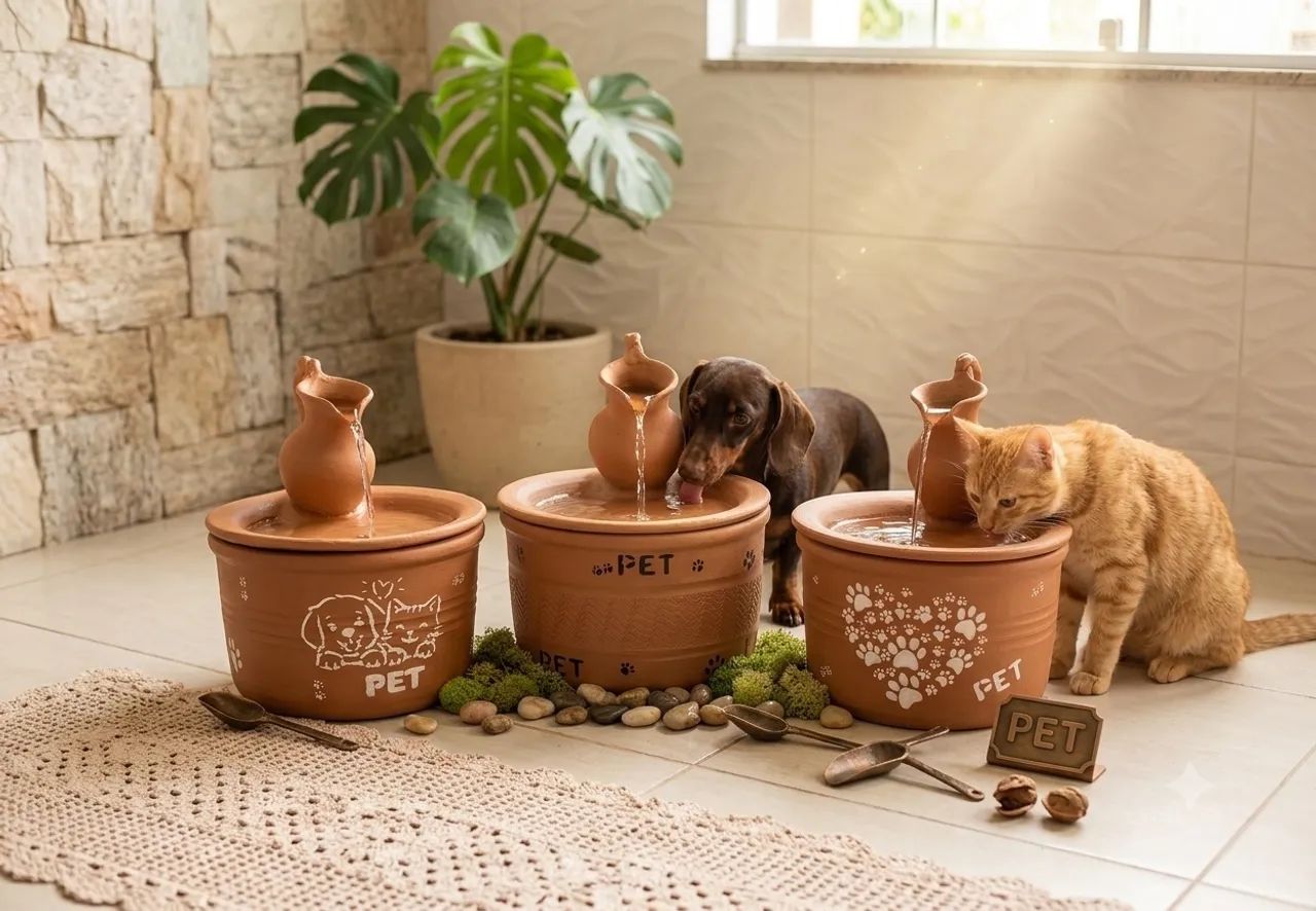 Fontes de barro pets - Foto 4