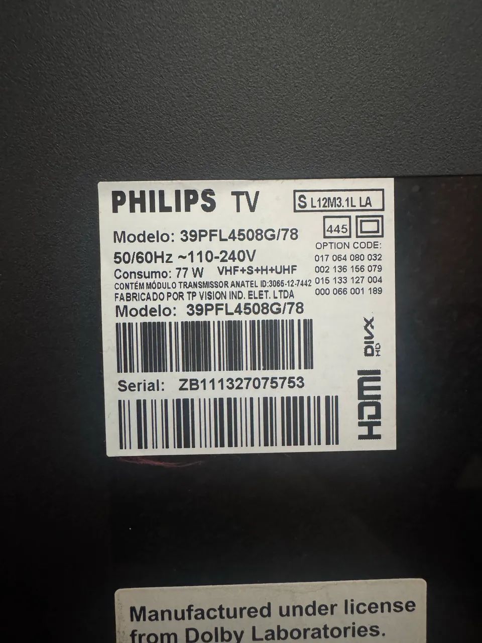 TV PHILLIPS 39 POLEGADAS - FUNCIONANDO 100% - Foto 2