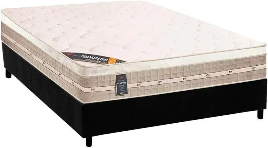 Cama Box Casal Completa com Colchão Casal Confortável 