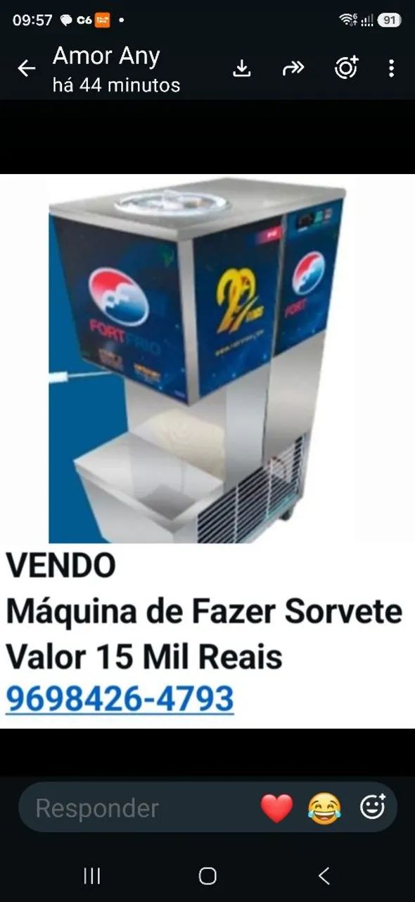 Vende esta  máquina de sorvete  - Foto 2