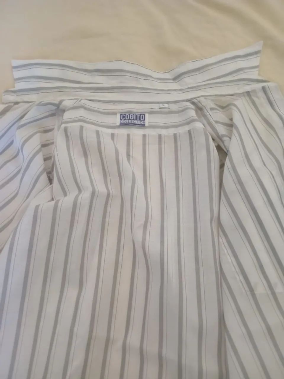 Camisa social masculina com manga comprida  - Foto 3