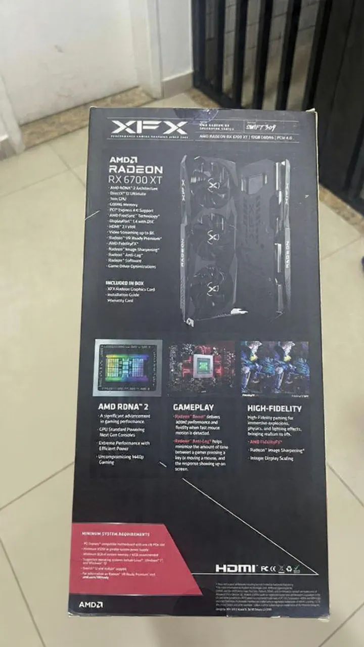 RX 6700 XT 12gb nova