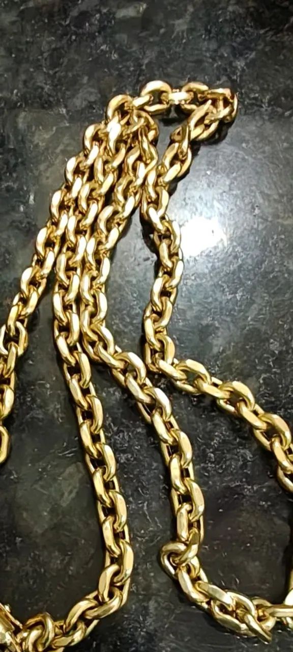 CORDÃO DE OURO 18K ( OCADO ZERO COBRE DENTRO) - Foto 4