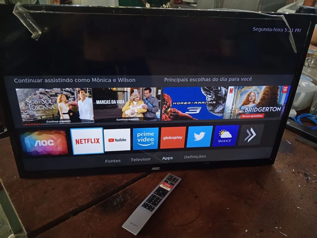 Tv smart 32 polegadas AOC Top 