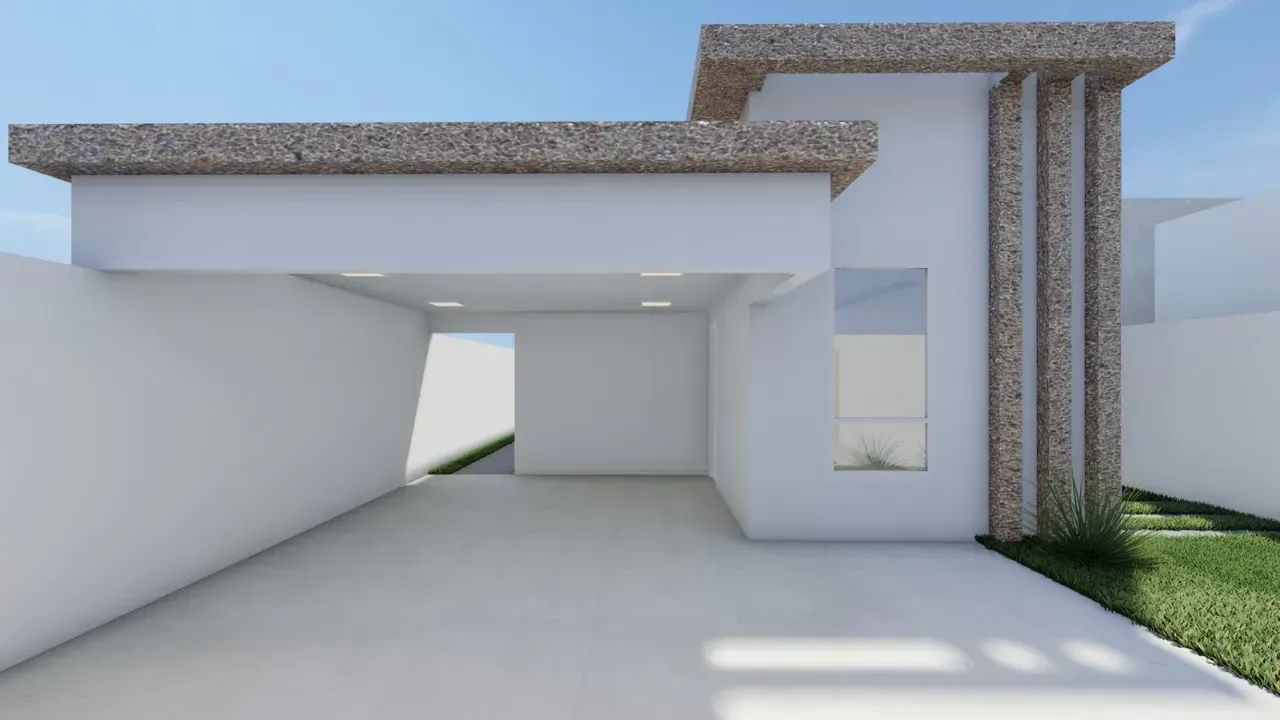 Aluga-se Casa Nova , Ampla: 3 Quartos, 1 Suíte - Inocência/MS - Foto 2
