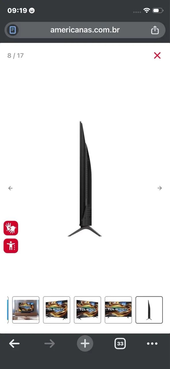 Smart tv 65 polegadas TCL modelo Classic  - Foto 2