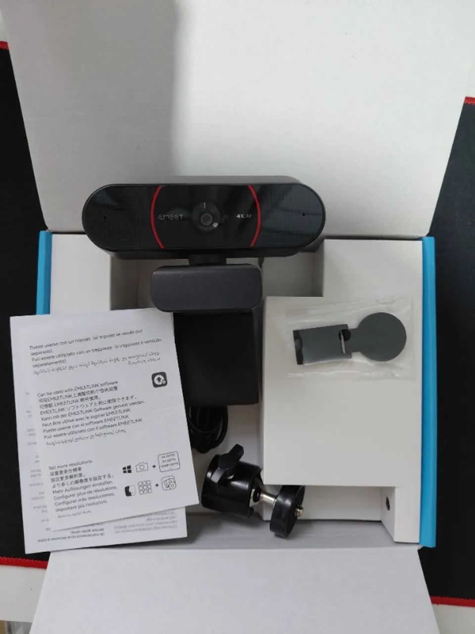 Webcam EMEET SmartCam C960 4K - Autofoco e 30fps