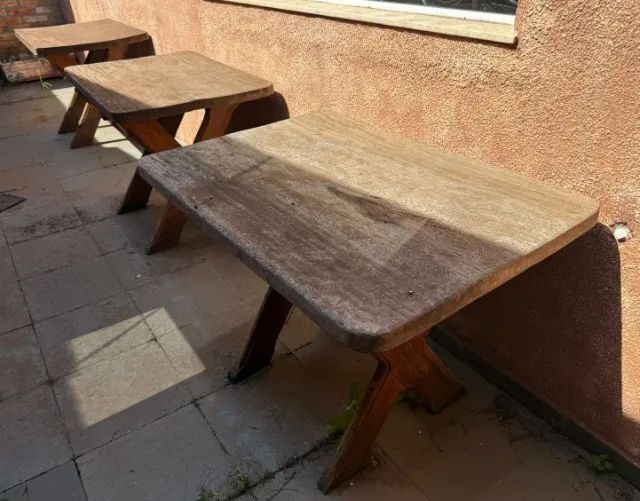 Mesa Rústica de Madeira Maciça - Foto 2