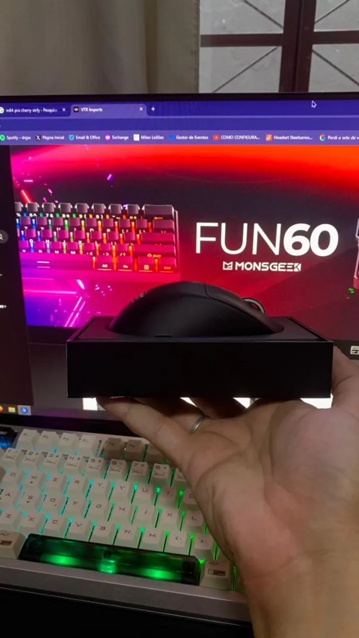 Mouse Cherry Xtrfy M64 Pro Wireless 8khz - PRETO  - Foto 2
