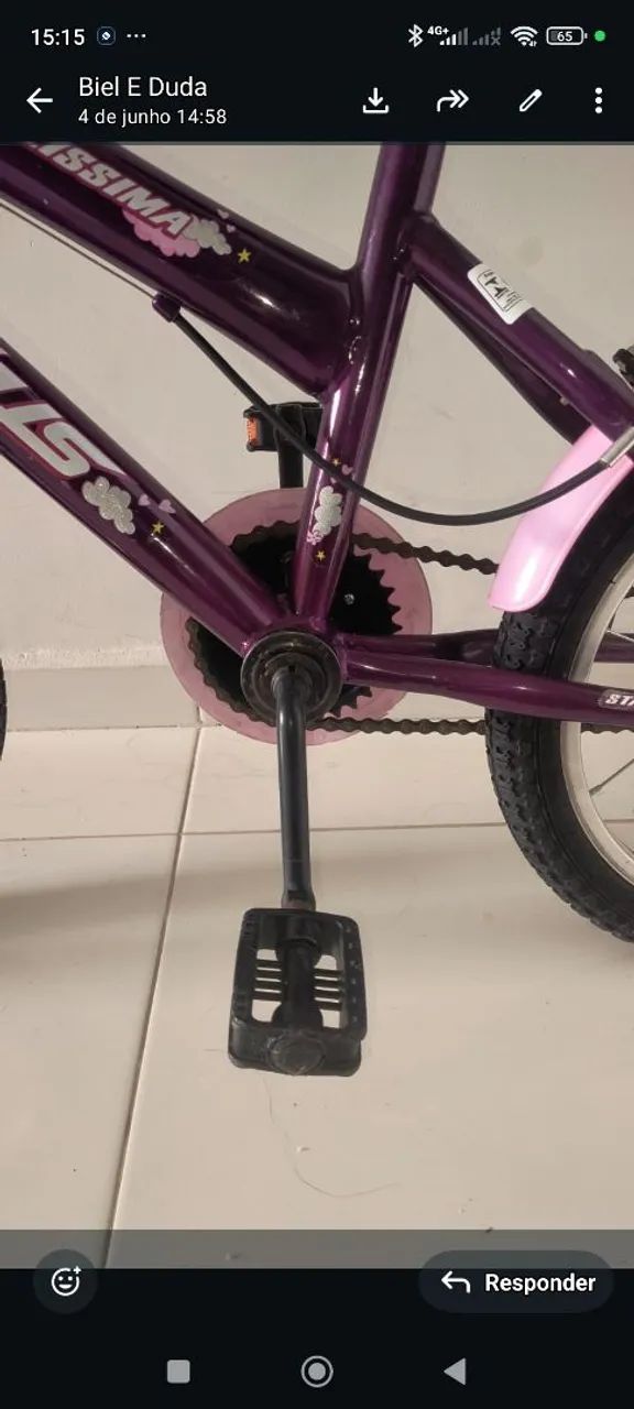 Bicicleta infantil aro 16 - Foto 5