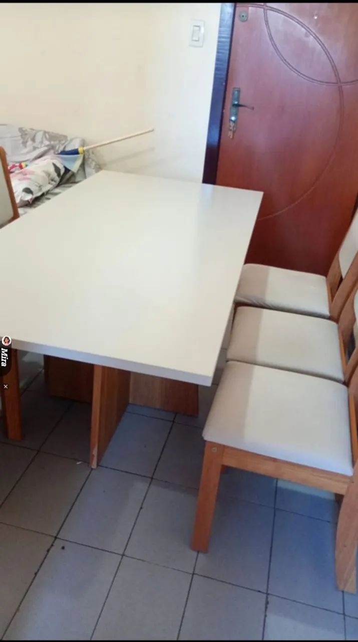 Mesa de jantar 6 cadeiras  retangular  