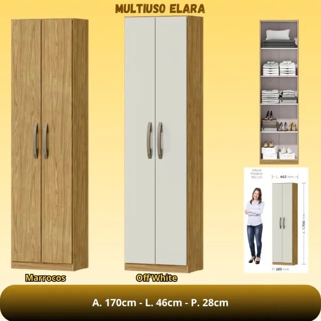 Multiuso Sapateira 2 Portas LV - Entrega e Monta