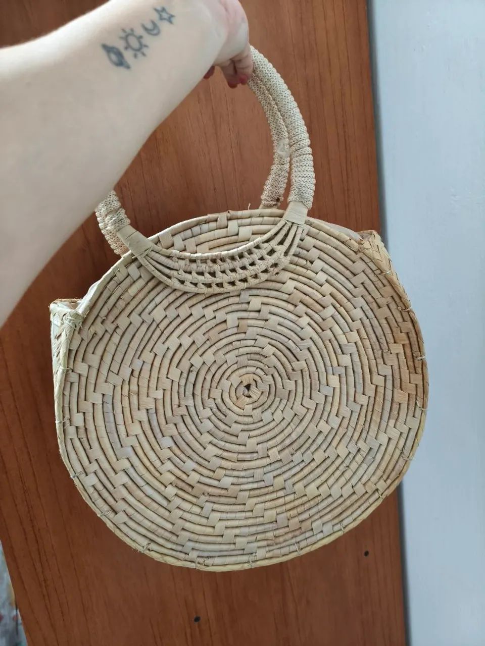 Bolsa palha verão nova - Foto 2